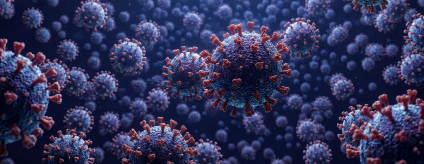 Covid-19 virus particles