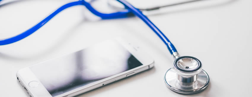stethoscope and smartphone